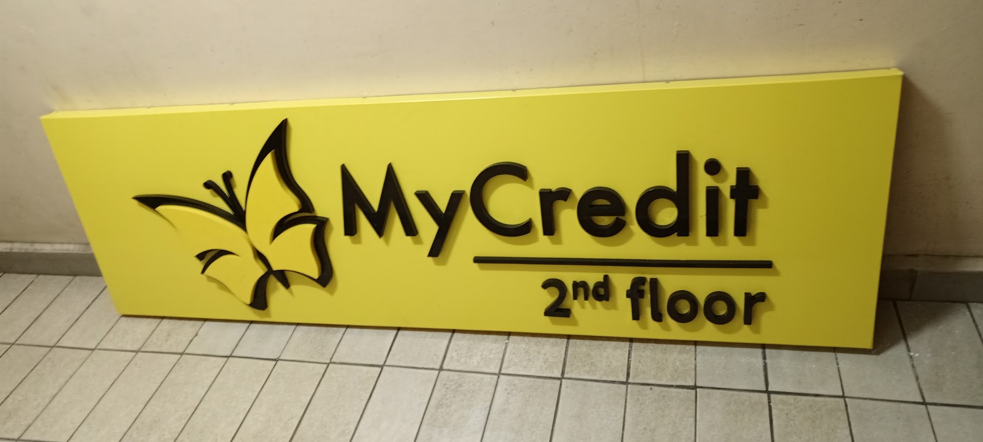 MyCredit 3D Raised Sign